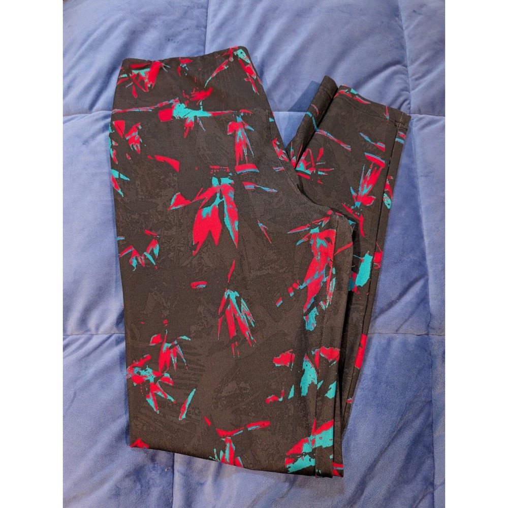 Adidas‎ All Over Print Tech Leggings Womens Abstract Floral - Size M